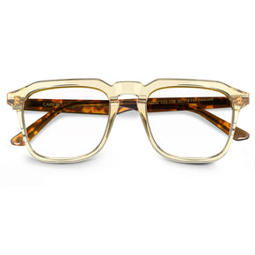 Carfia Albany CA5352-FC06 Gold Acetate Square Prescription Glasses Eyeglasses for Unisex, Detail View
