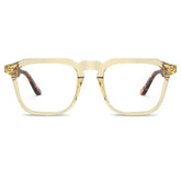 Carfia Albany CA5352-FC06 Gold Acetate Square Prescription Glasses Eyeglasses for Unisex, Front View