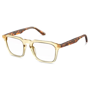 Carfia Albany CA5352-FC06 Gold Acetate Square Prescription Glasses Eyeglasses for Unisex, Side View