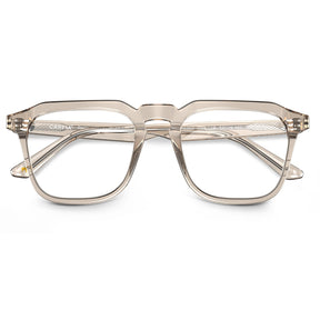 Carfia Albany CA5352-FC09 Gold Acetate Square Prescription Glasses Eyeglasses for Unisex, Detail View