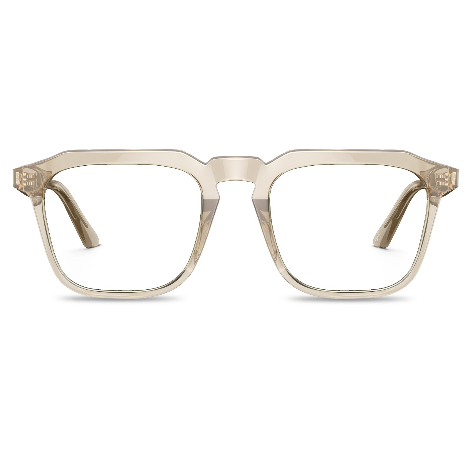Carfia Albany CA5352-FC09 Gold Acetate Square Prescription Glasses Eyeglasses for Unisex, Front View