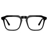 Carfia Albany CA5352-FC11 Black Acetate Square Prescription Glasses Eyeglasses for Unisex, Front View