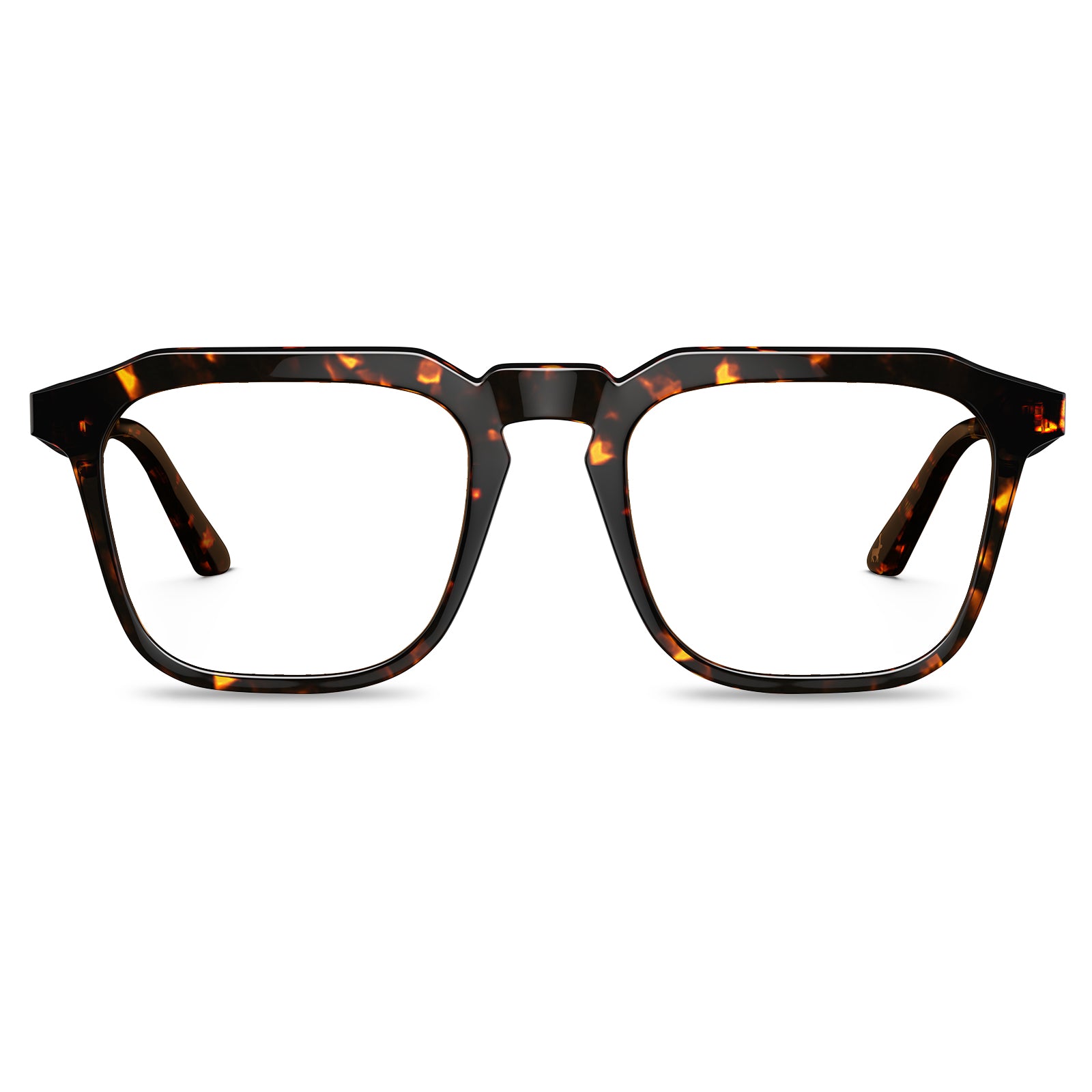 Carfia Albany CA5352-FC13 Tortoise Acetate Square Prescription Glasses Eyeglasses for Unisex, front View