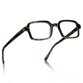 Carfia Amory CA7035-C2 Tortoise Acetate Rectangle Prescription Glasses Eyeglasses for Unisex, Angle View