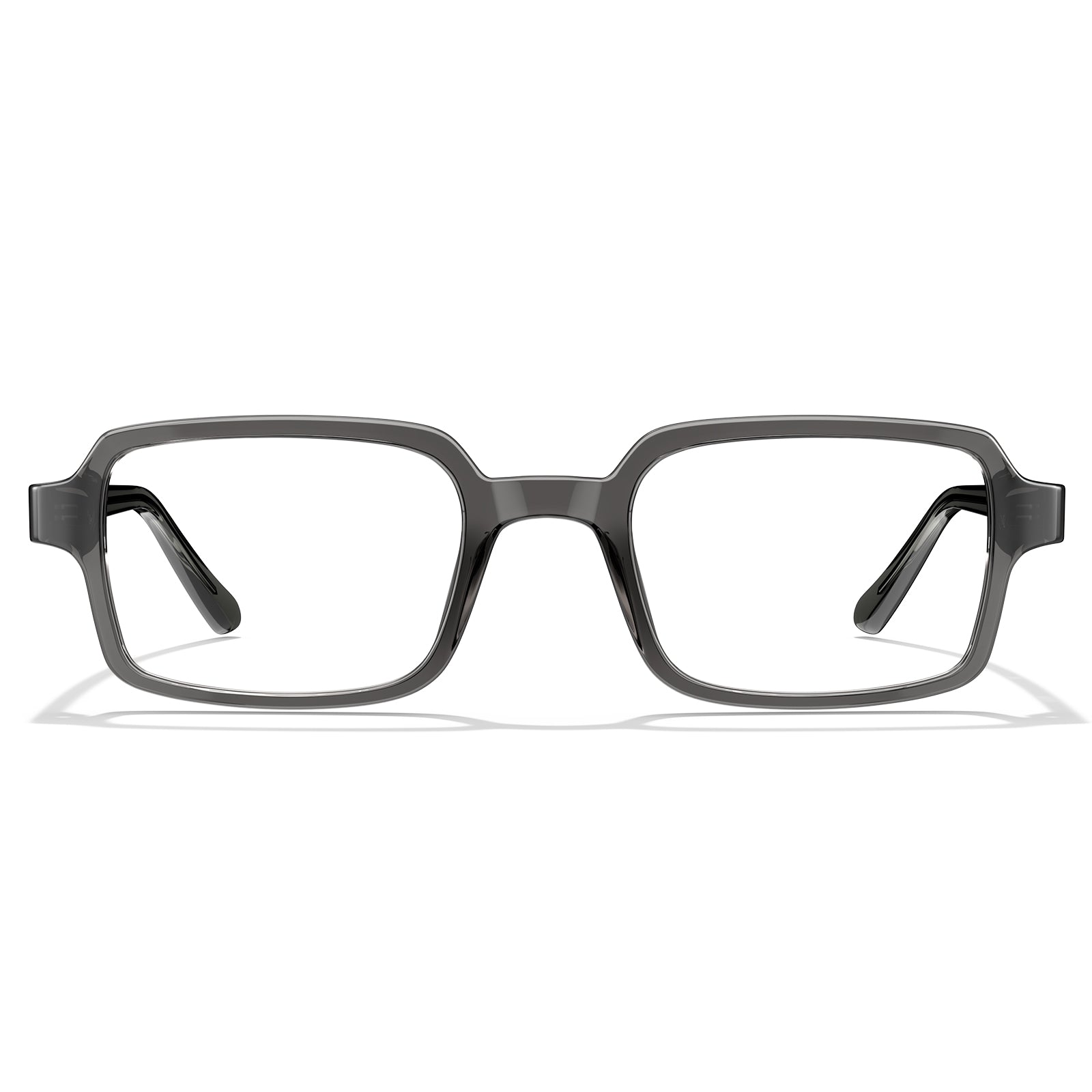 Carfia Amory CA7035-C3 grey Acetate Rectangle Prescription Glasses Eyeglasses for Unisex, Front View