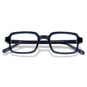 Carfia Amory CA7035-C4 Navy Acetate Rectangle Prescription Glasses Eyeglasses for Unisex, Folded View