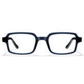 Carfia Amory CA7035-C4 Navy Acetate Rectangle Prescription Glasses Eyeglasses for Unisex, Front View