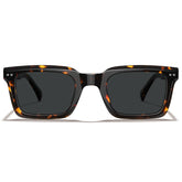 Carfia Arnect-C14-RX Tortoise Acetate Square Polarized Prescription Sunglasses for Men, Front