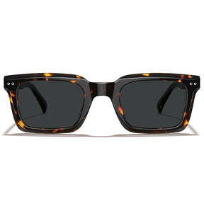 Carfia Arnect-C14-RX Tortoise Acetate Square Polarized Prescription Sunglasses for Men, Front