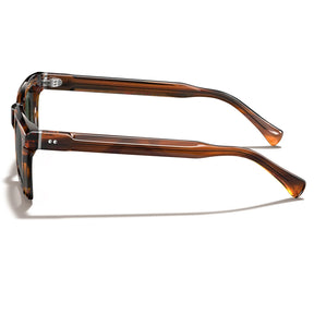 Carfia Arnect CA6027-C12 Tortoise Acetate Square Polarized Sunglasses for Men, Side View