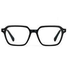 Carfia Aster CA7023-C1 Black Acetate Square Clear Eyeglasses for Men, Front View