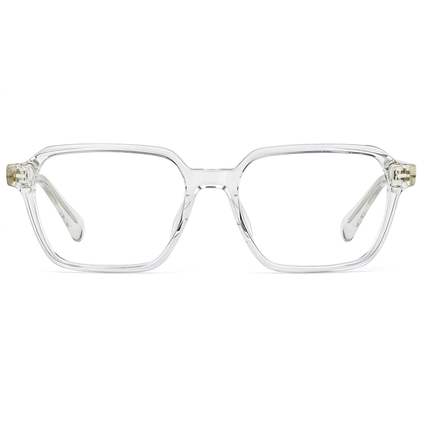 Carfia Aster CA7023-C2 Clear Acetate Square Clear Eyeglasses for Men, Front View