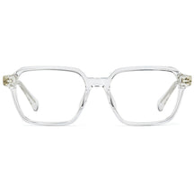 Carfia Aster CA7023-C2 Clear Acetate Square Clear Eyeglasses for Men, Front View