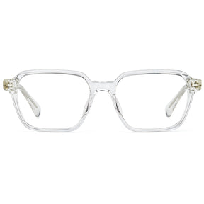 Carfia Aster CA7023-C2 Clear Acetate Square Clear Eyeglasses for Men, Front View
