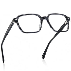 Carfia Aster CA7023-C3 Tortoise Acetate Square Clear Eyeglasses for Men, Folded View