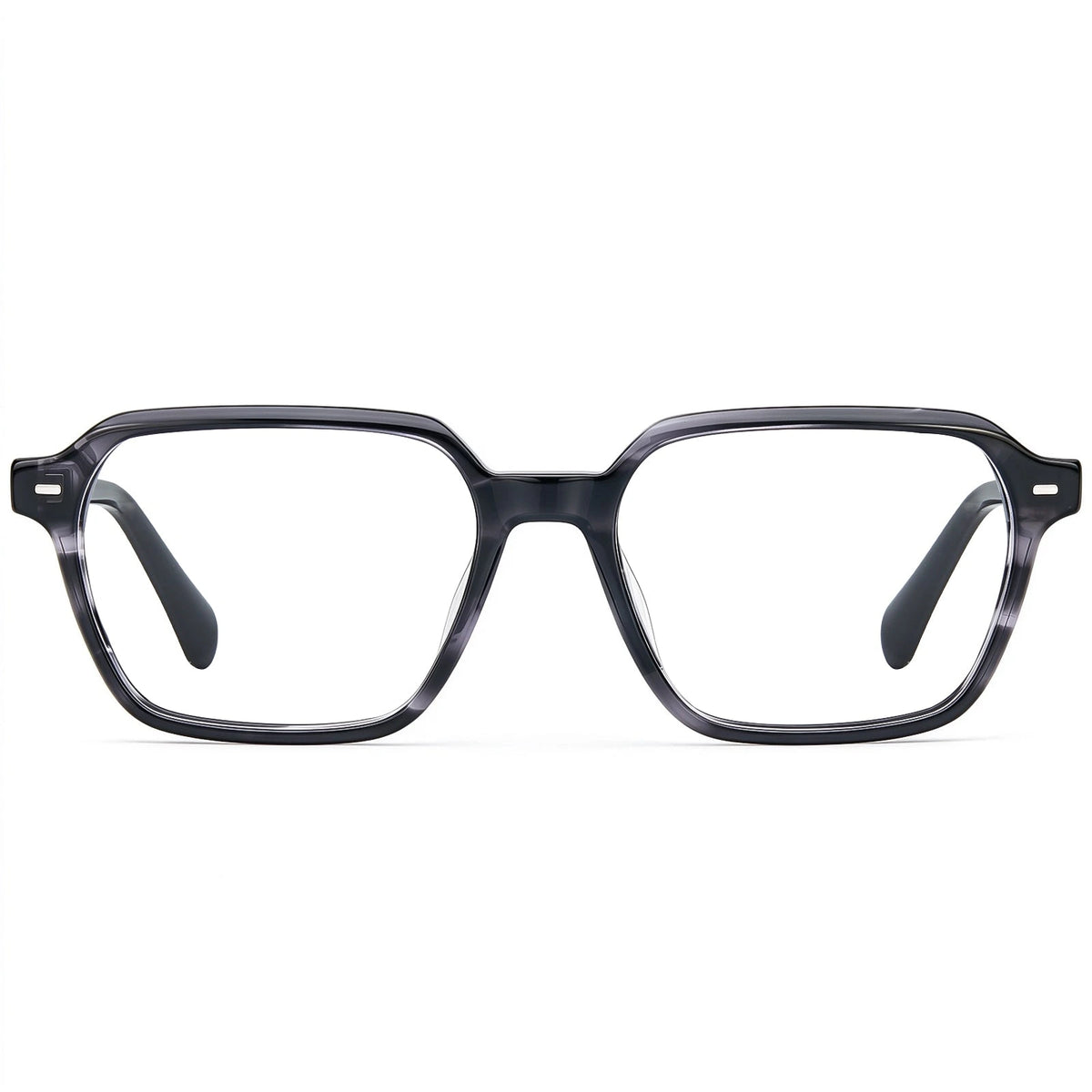 Carfia Aster CA7023-C3 Tortoise Acetate Square Clear Eyeglasses for Men, Front View