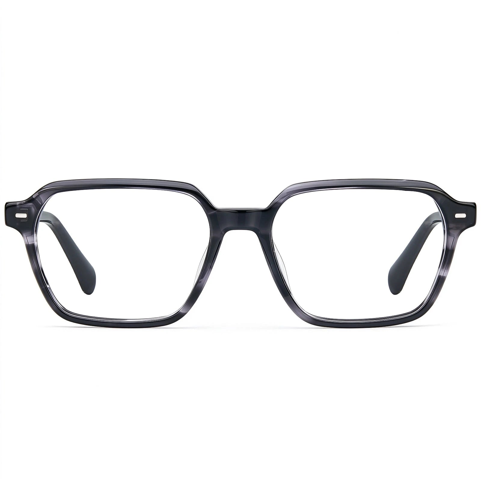 Carfia Aster CA7023-C3 Tortoise Acetate Square Clear Eyeglasses for Men, Front View