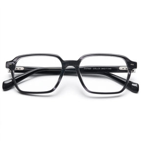 Carfia Aster CA7023-C3 Tortoise Acetate Square Clear Eyeglasses for Men, Three-Quarter View