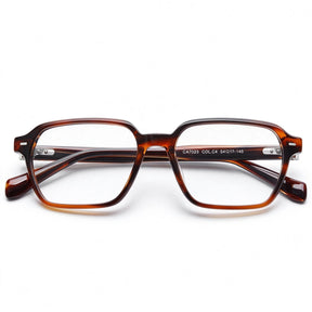 Carfia Aster CA7023-C4 Tortoise Acetate Square Clear Eyeglasses for Men, Folded View