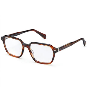 Carfia Aster CA7023-C4 Tortoise Acetate Square Clear Eyeglasses for Men, Three-Quarter View
