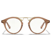 Carfia Avonpak CA5395-FC28 Tortoise Acetate Round Prescription Glasses Eyeglasses for Unisex, Front View