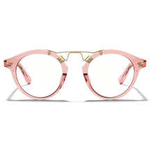 Carfia Avonpak CA5395-FC29 Pink Acetate Round Prescription Glasses Eyeglasses for Unisex, Front View