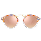 Carfia AvonPark CA5395-C09 Floral Acetate Heart Polarized Sunglasses for Women, Front View