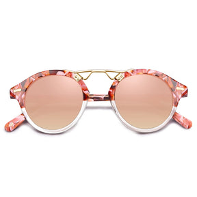 Carfia AvonPark CA5395-C15 Floral Acetate Heart Polarized Sunglasses for Women, Flatlay View