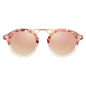 Carfia AvonPark CA5395-C15 Floral Acetate Heart Polarized Sunglasses for Women, Front View