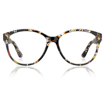 Carfia Barrie CA5396-FC08 Tortoise Acetate Round Prescription Glasses Eyeglasses for Women, Front View