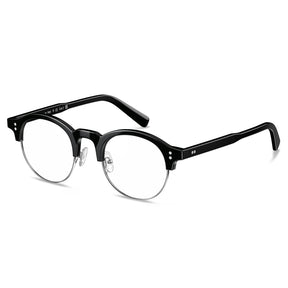 Carfia Cathom CA1962-FC01 Black Acetate Round Prescription Glasses Eyeglasses for Unisex, Angle View