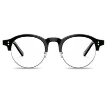 Carfia Cathom CA1962-FC01 Black Acetate Round Prescription Glasses Eyeglasses for Unisex, Front View