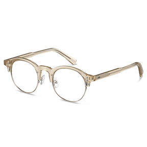 Carfia Cathom CA1962-FC05 Gold Acetate Round Prescription Glasses Eyeglasses for Unisex, Angle View