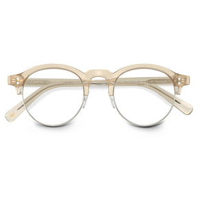 Carfia Cathom CA1962-FC05 Gold Acetate Round Prescription Glasses Eyeglasses for Unisex, Folded View