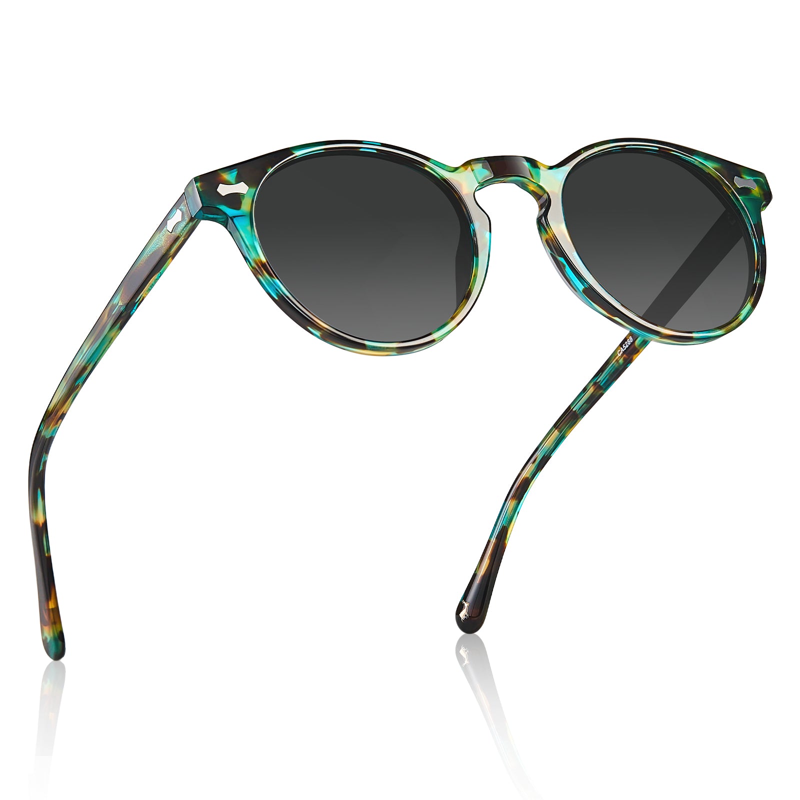 Carfia chicago-c15 women tortoise acetate prescription sunglasses, side view