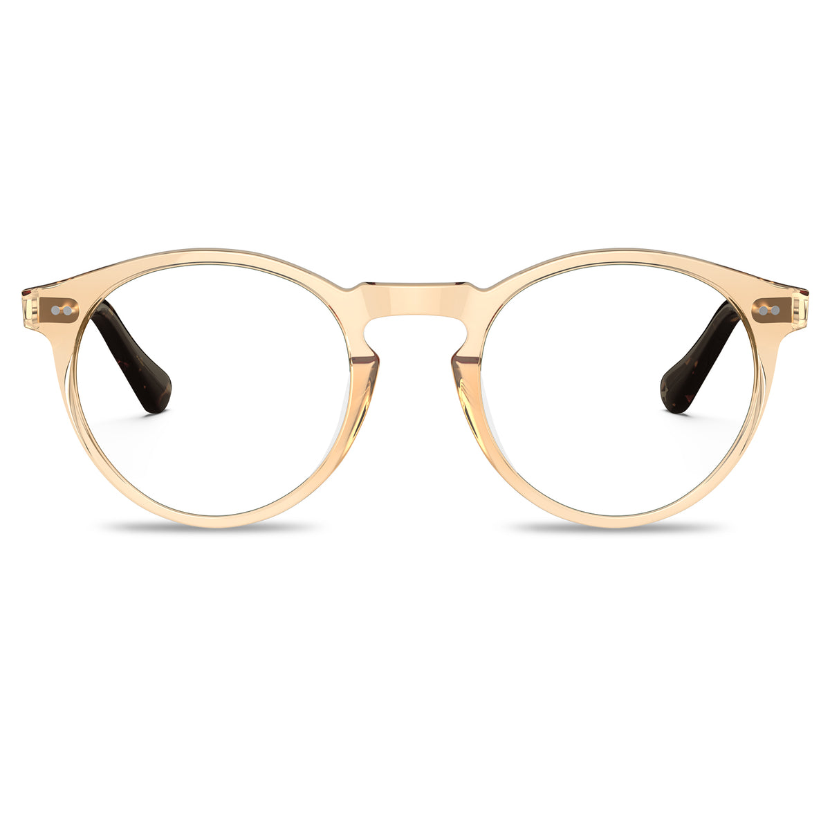 carfia-clear-gold-round-prescription-eyeglasses-black-tortoise-shell-temples-acetate-frame-optical-glasses-front