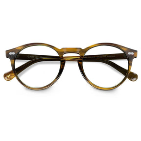 Carfia Concord CA5288-FL09 Gold Acetate Round Prescription Glasses Eyeglasses for Men, Detail View