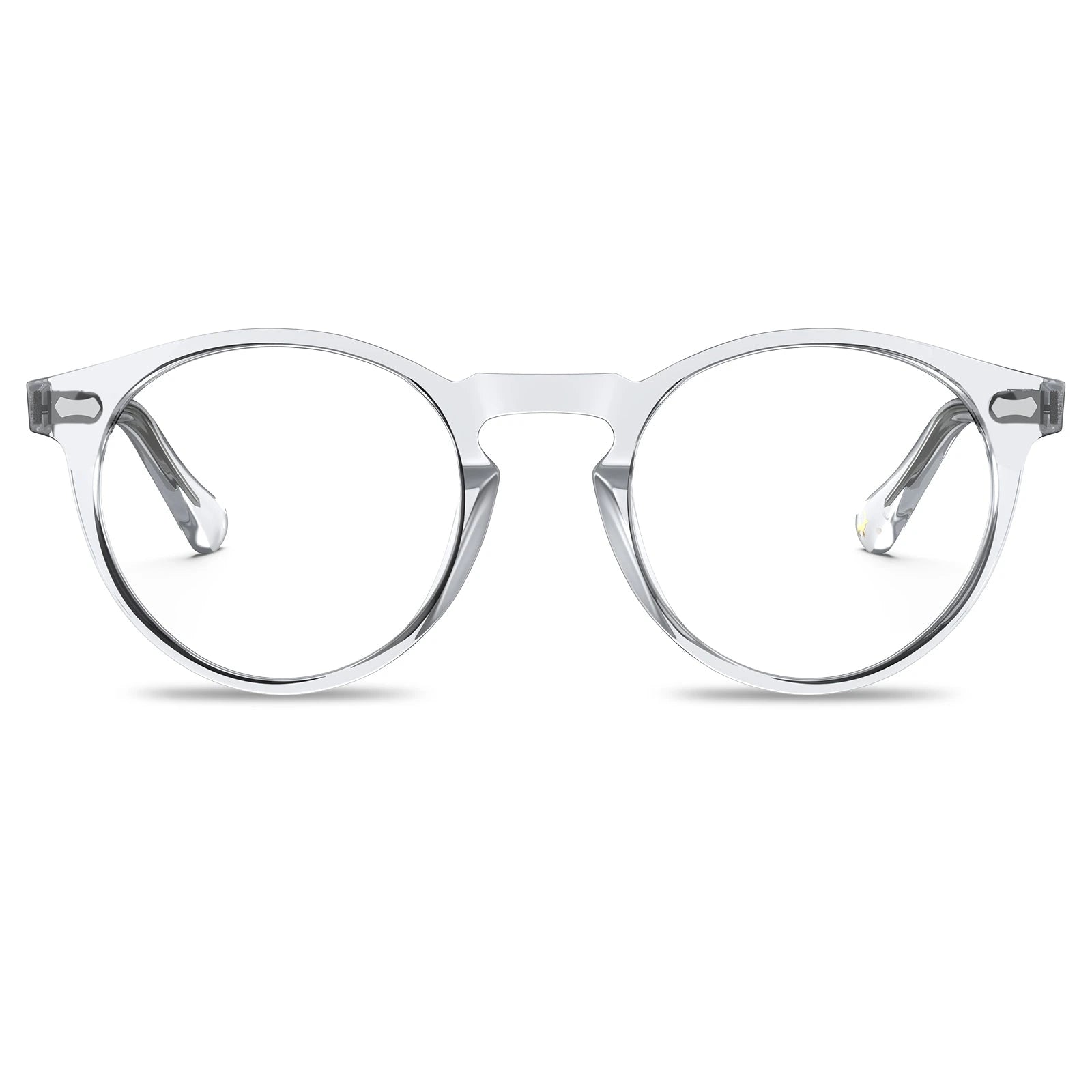 Carfia Concord CA5288-FL10 Clear Acetate Round Prescription Glasses Eyeglasses for Unisex, Front View