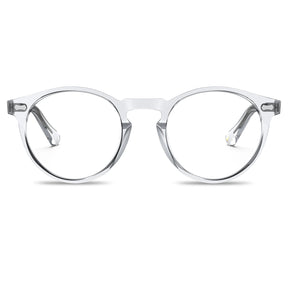 Carfia Concord CA5288-FL10 Clear Acetate Round Prescription Glasses Eyeglasses for Unisex, Front View
