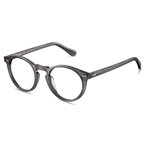 Carfia Concord CA5288FL18 Grey Acetate Round Prescription Glasses Eyeglasses for Men, Angle View