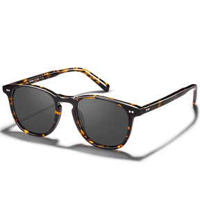 Carfia Creston CA5285-C04 Tortoise Acetate Round Polarized Sunglasses for Women, Angle View