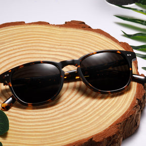 Carfia Creston CA5285-C04 Tortoise Acetate Round Polarized Sunglasses for Women, Scene View
