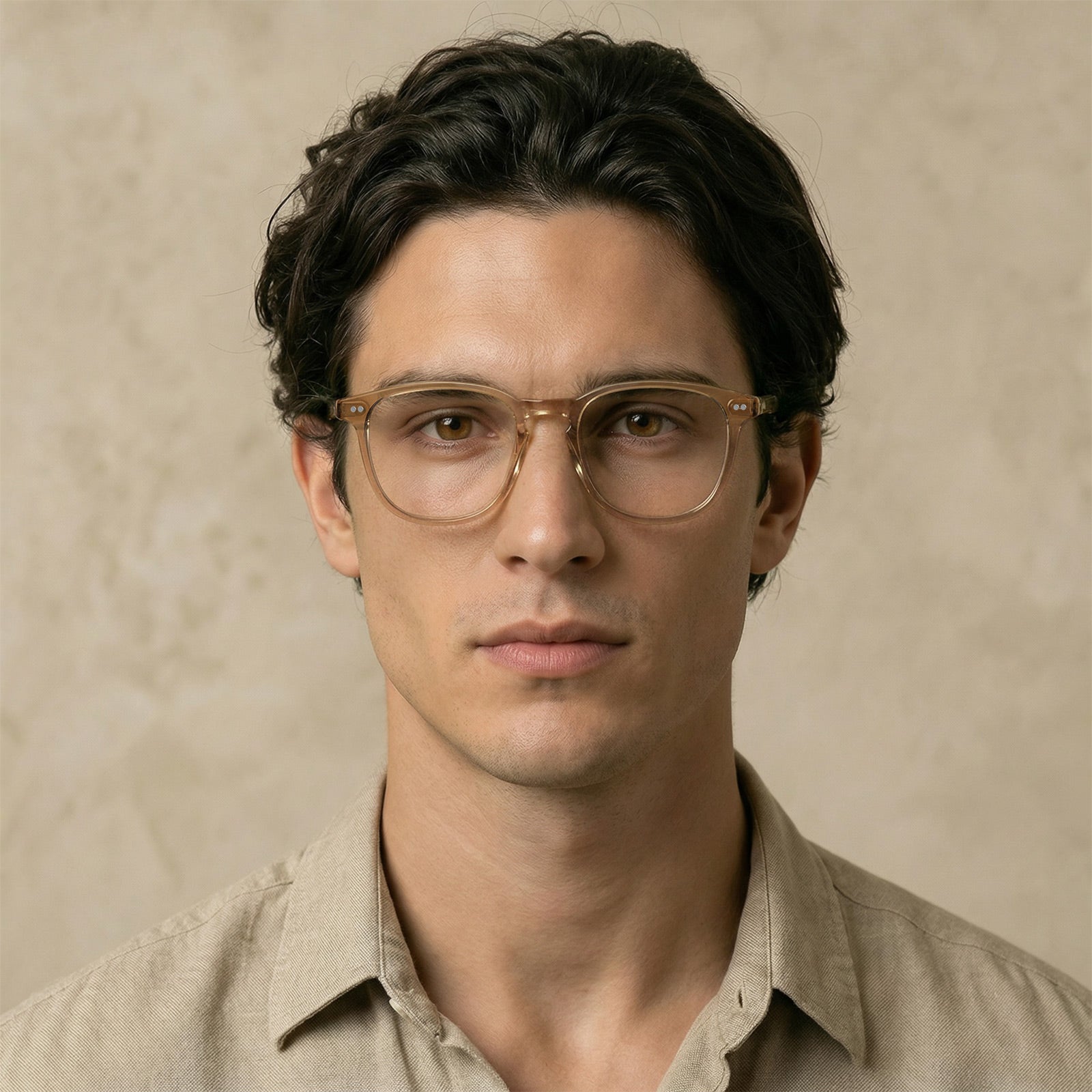 carfia-downey-ca5285-transparent-gold-eyeglasses-men-model