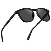 Carfia Downey CA5285-L20 Black Acetate Square Polarized Sunglasses for Unisex, Angle View