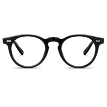 Carfia Dublin CA5506-FC01 Black Acetate Round Prescription Glasses Eyeglasses for Unisex, Front View