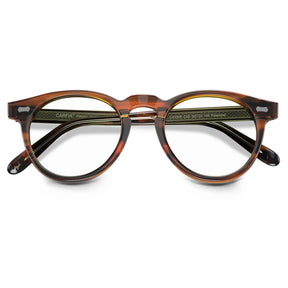 Carfia Dublin CA5506-FC02 Tortoise Acetate Round Prescription Glasses Eyeglasses for Unisex, Detail View