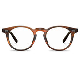 Carfia Dublin CA5506-FC02 Tortoise Acetate Round Prescription Glasses Eyeglasses for Unisex, Front View