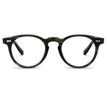 Carfia Dublin CA5506-FC03 Green Acetate Round Prescription Glasses Eyeglasses for Unisex, Front View