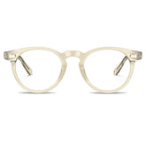 Carfia Dublin CA5506-FC05 Champagne Acetate Round Prescription Glasses Eyeglasses for Unisex, Front View