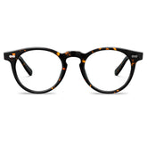 Carfia Dublin CA5506-FC14 Tortoise Acetate Round Prescription Glasses Eyeglasses for Unisex, Front View